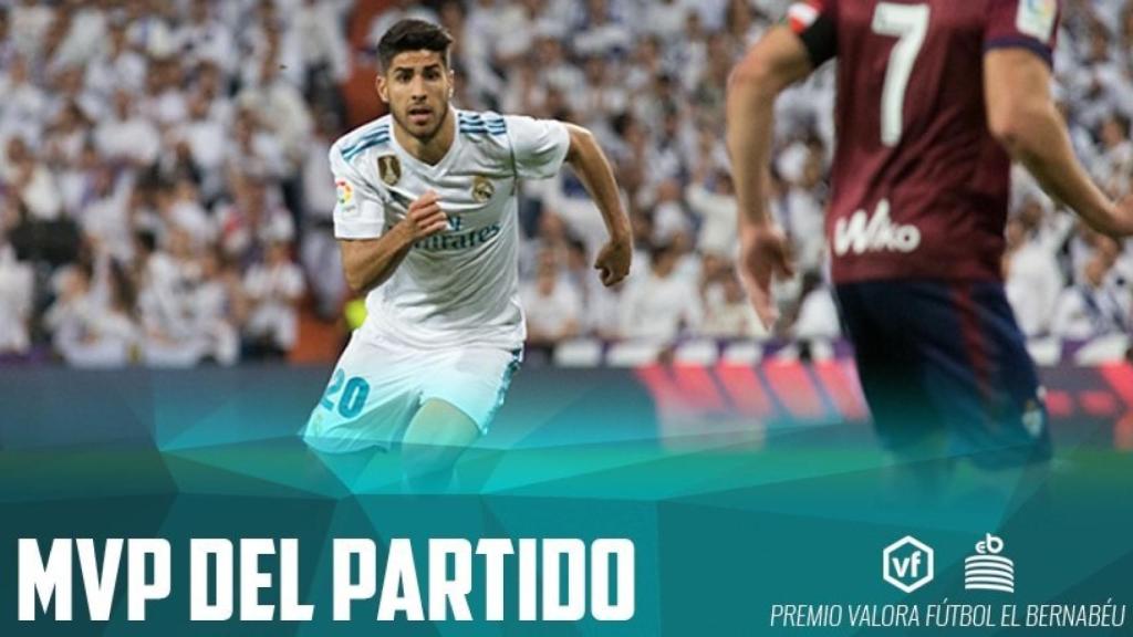 Marco Asensio, MVP del Real Madrid - Eibar