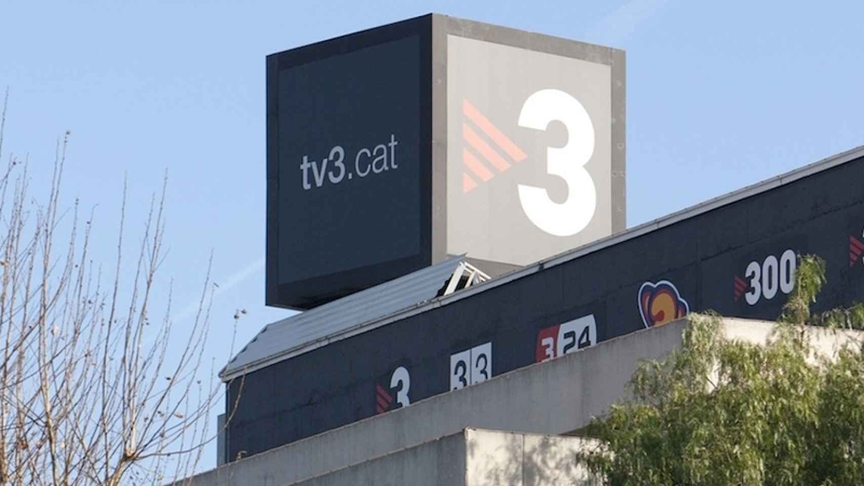 Imagen de la sede de TV3, la televisión pública catalana.