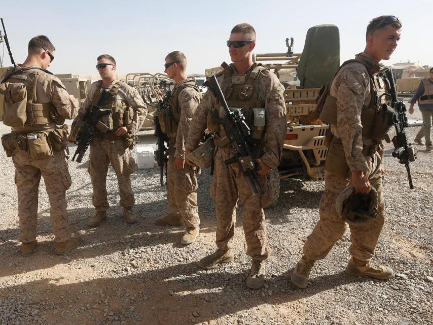 Marines estadounidenses en Afganistán.