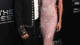 Dani Alves y su pareja en los Premios 'The Best'.
