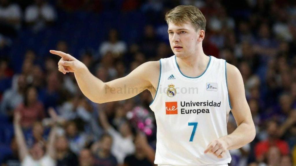 Luka Doncic en el partido frente al Unicaja.