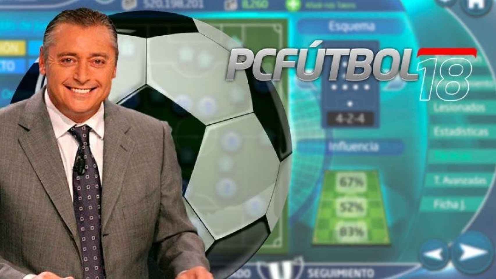 Imagen promocional de la nueva entrega de PC Fútbol.