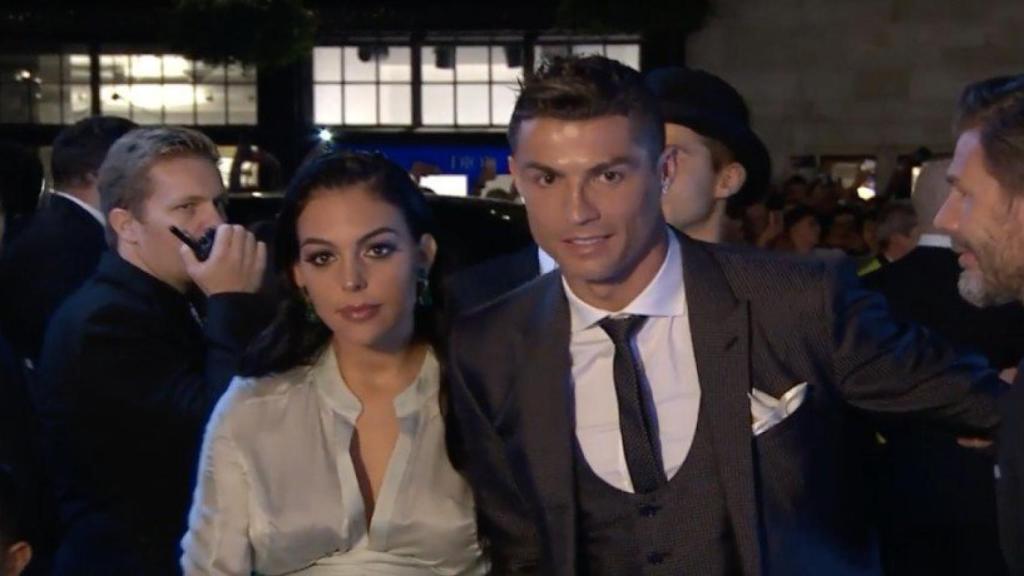 Cristiano y Georgina, a su llegada a los The Best