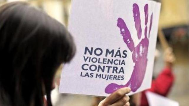 Un cartel contra la violencia de género.