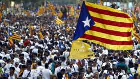 Manifestación por la independencia de Catalña