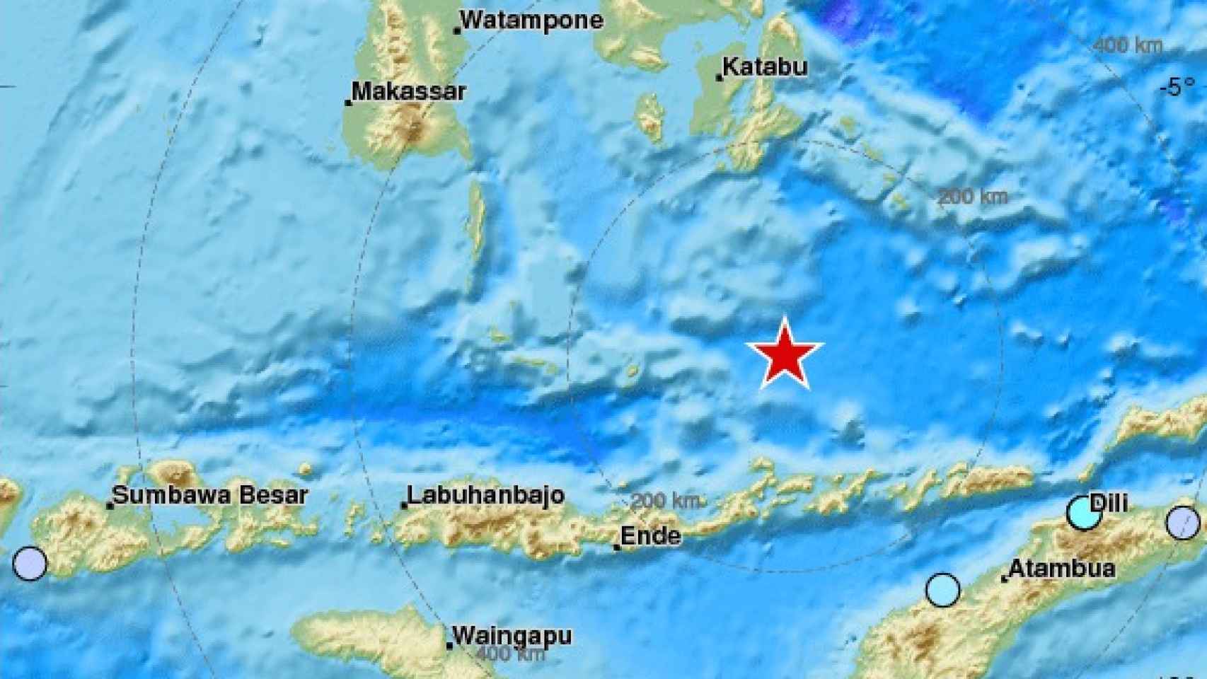 Un terremoto de magnitud 6,7 en Indonesia.