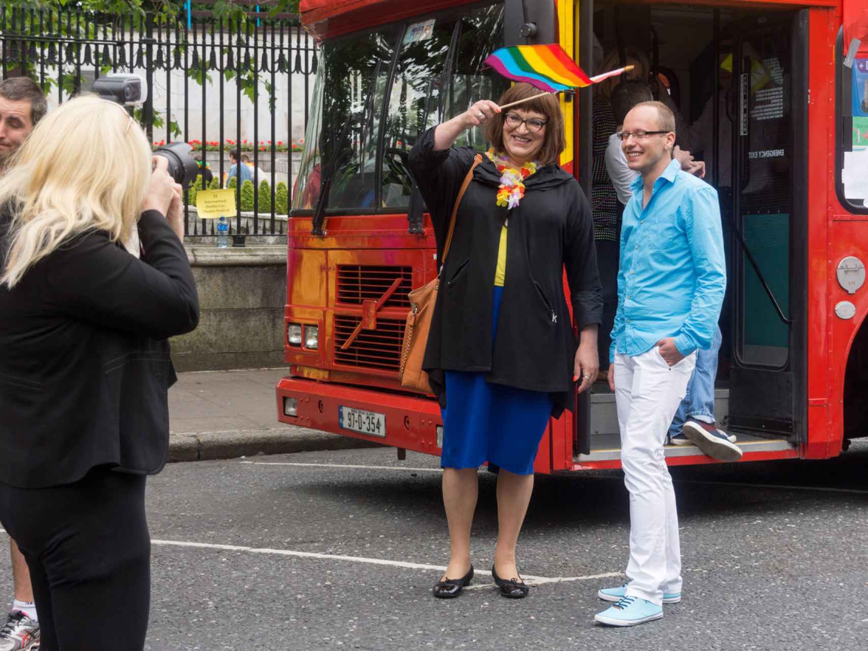 Anna Grodzka durante la celebración del Orgullo Gay en 2013.