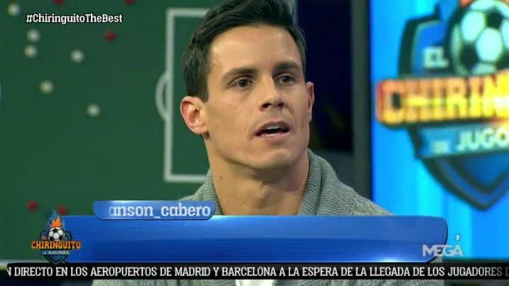 Edu Aguirre durante un programa de El Chiringuito. Foto: Twitter (@elchiringuitotv)