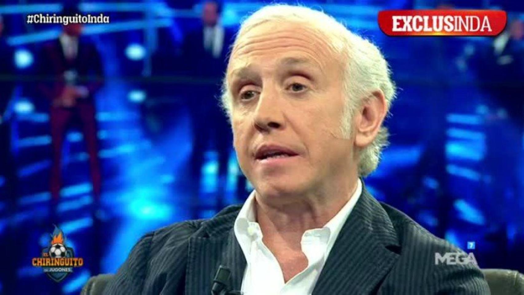 Eduardo Inda, en El Chiringuito. Foto: Twitter (@elchiringuitotv)