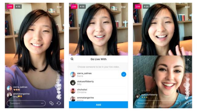 Instagram te permite hacer directos con dos personas