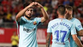 José Arnaiz celebrando el gol. Foto: Miguel Ruiz (FCB)