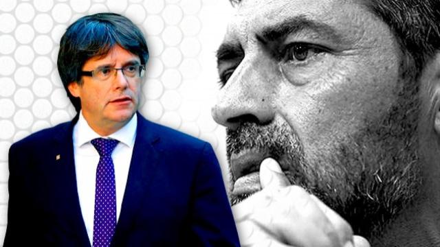 El presidente de la Generalitat, Carles Puigdemont, y el mayor de los Mossos, Josep Lluís Trapero.