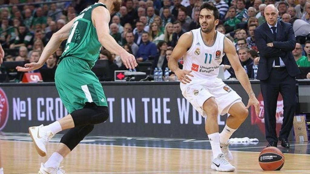 Campazzo ante Zalgiris. Foto: Twitter (@acbcom).