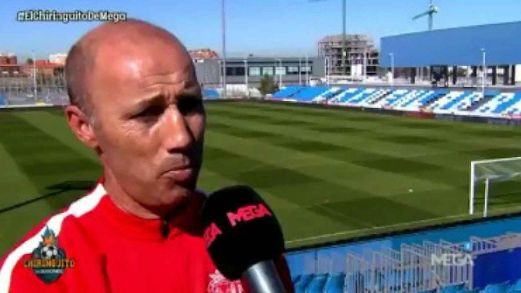 Antonio Calderón entrenador Fuenlabrada. Foto Twitter (@elchiringuitotv)