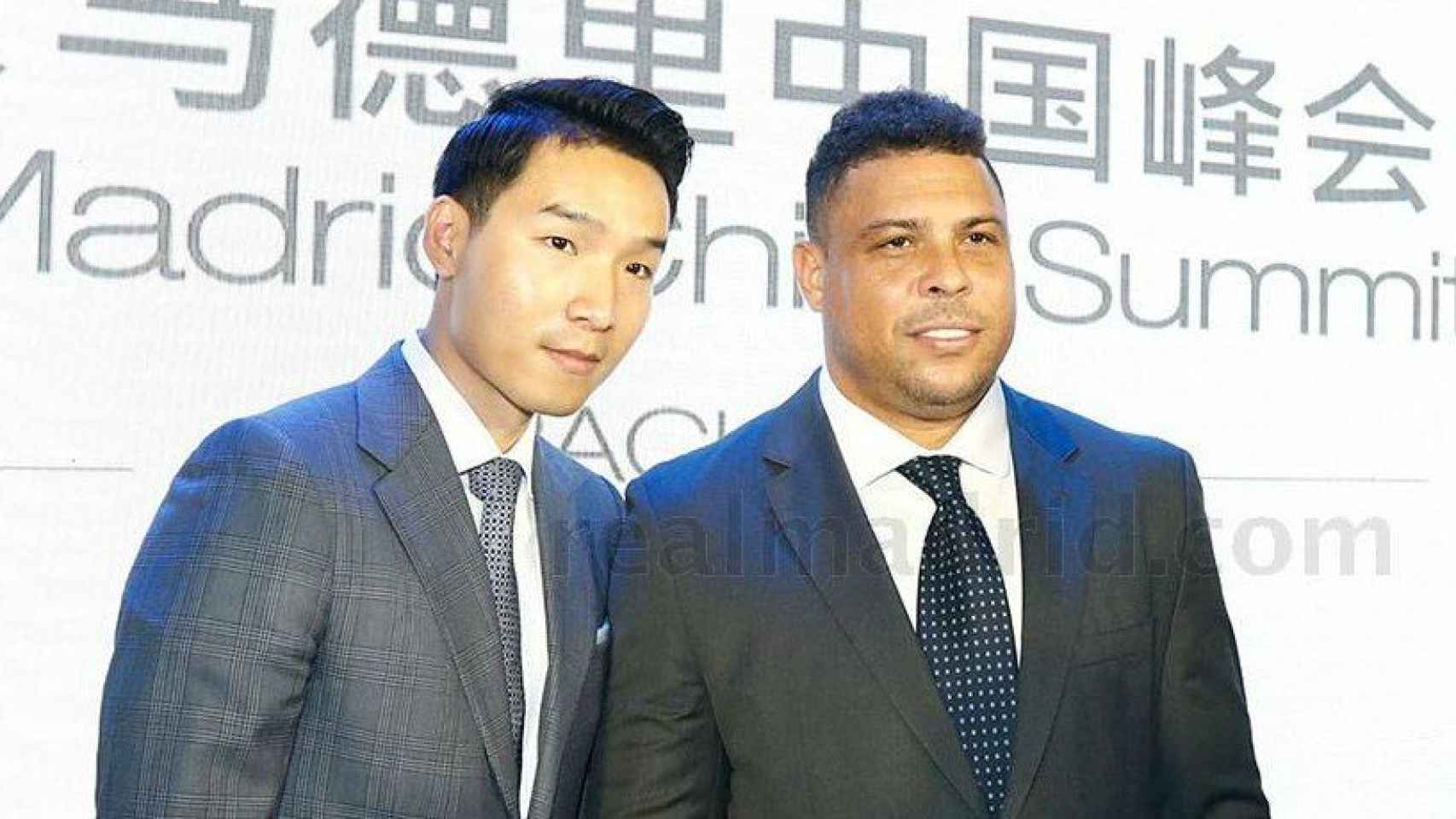 Ronaldo, en un acto promocional del Madrid en China