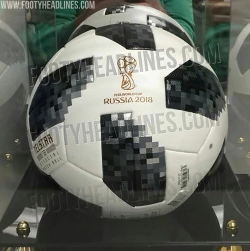 Así será el balón Adidas Telstar que se usará en el Mundial de Rusia 2018 | Foto: footyheadlines.com