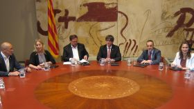 Una reunión del exgobierno de Cataluña.