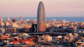 Vista panorámica de Barcelona.