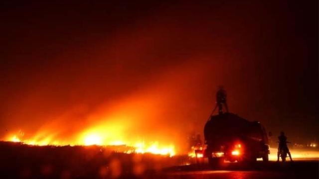 Foto de archivo de un incendio.