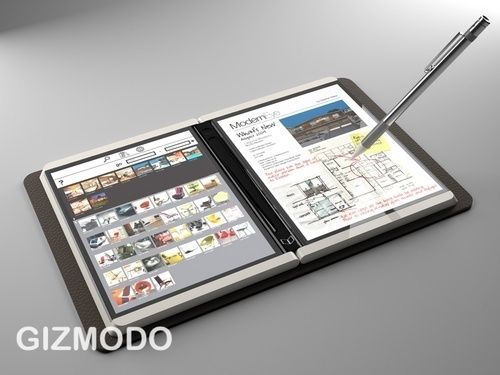 microsoft courier tablet plegable dos pantallas