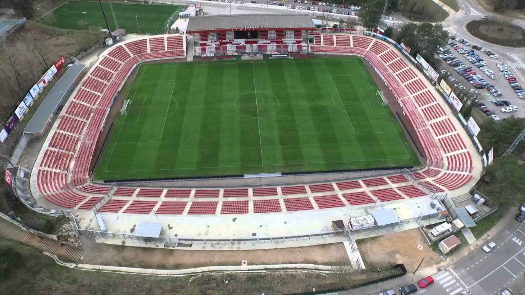 Vista general de Montilivi, estadio del Girona.