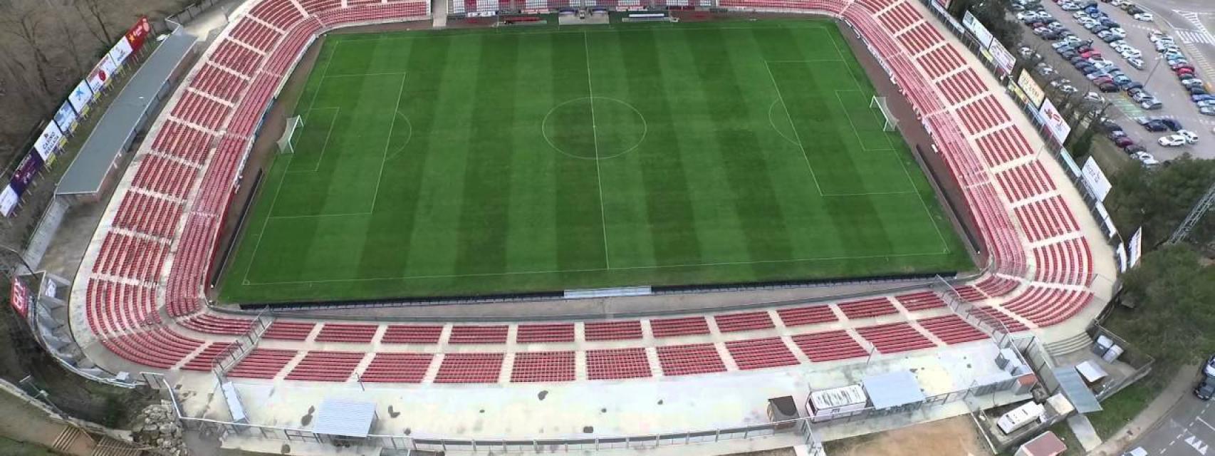 Vista general de Montilivi, estadio del Girona.