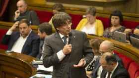 Carles Puigdemont en el Parlament. Foto. parlament.cat