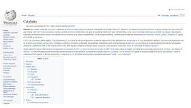 Artículo de Wikipedia sobre Cataluña.