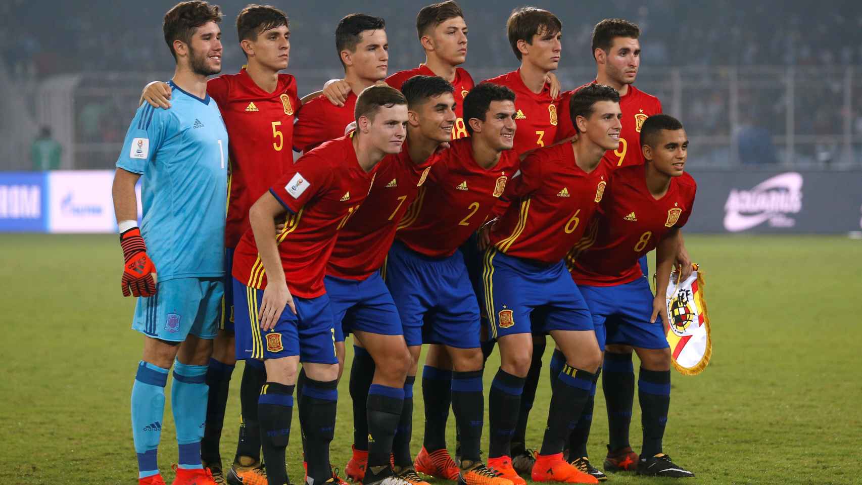 Once inicial de España en la final del Mundial sub17 ante Inglaterra.