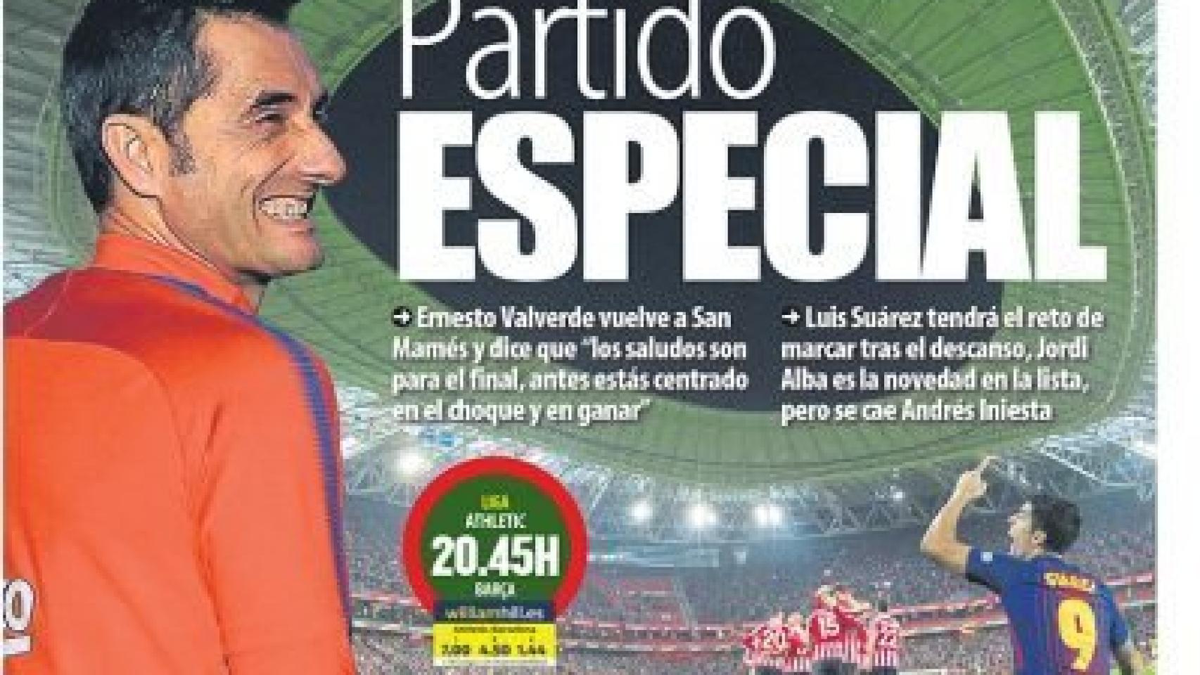 Portada Mundo Deportivo (28/10/17)