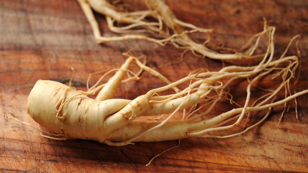 Raíces de ginseng.