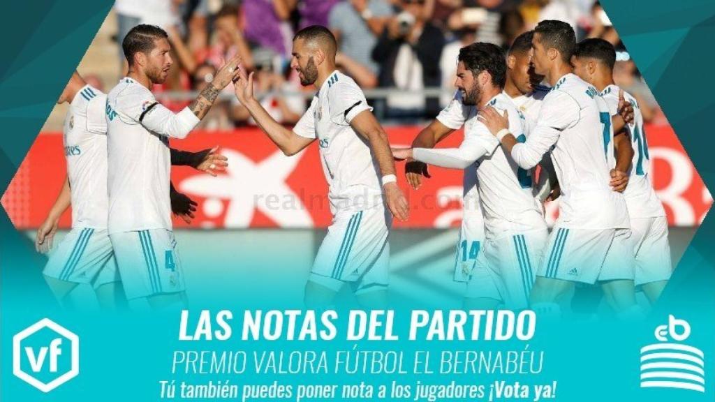 Las notas del Girona - Real Madrid