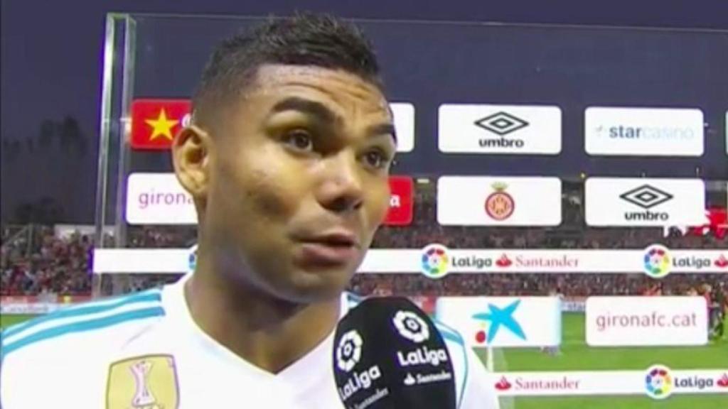 Casemiro habla al término del encuentro