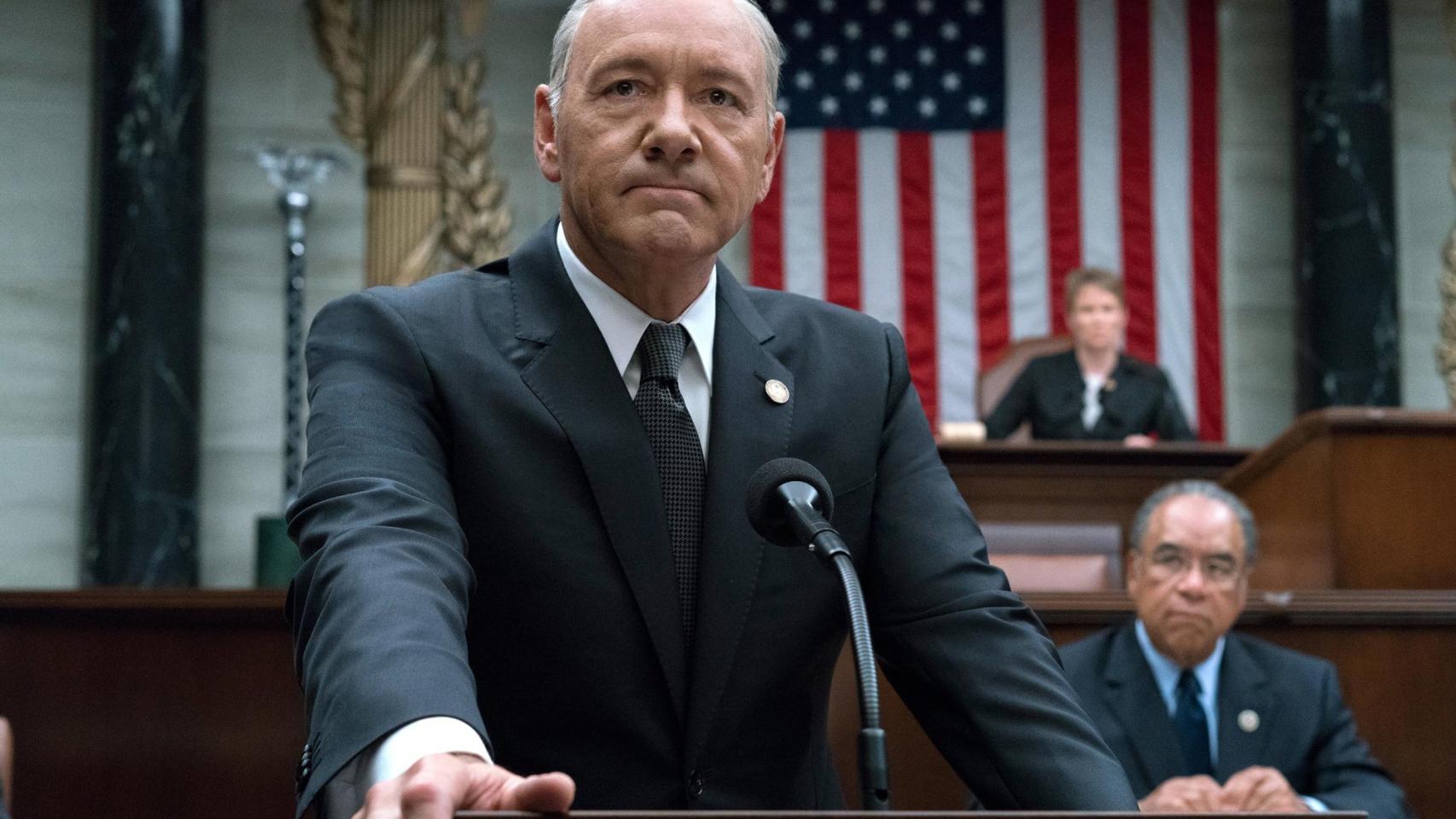 Kevin Spacey en 'House of Cards'.