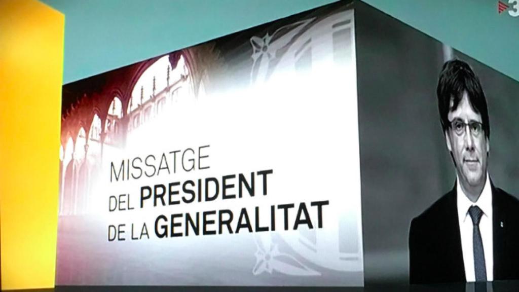 TV3 sigue presentando a Carles Puigdemont como President de la Generalitat