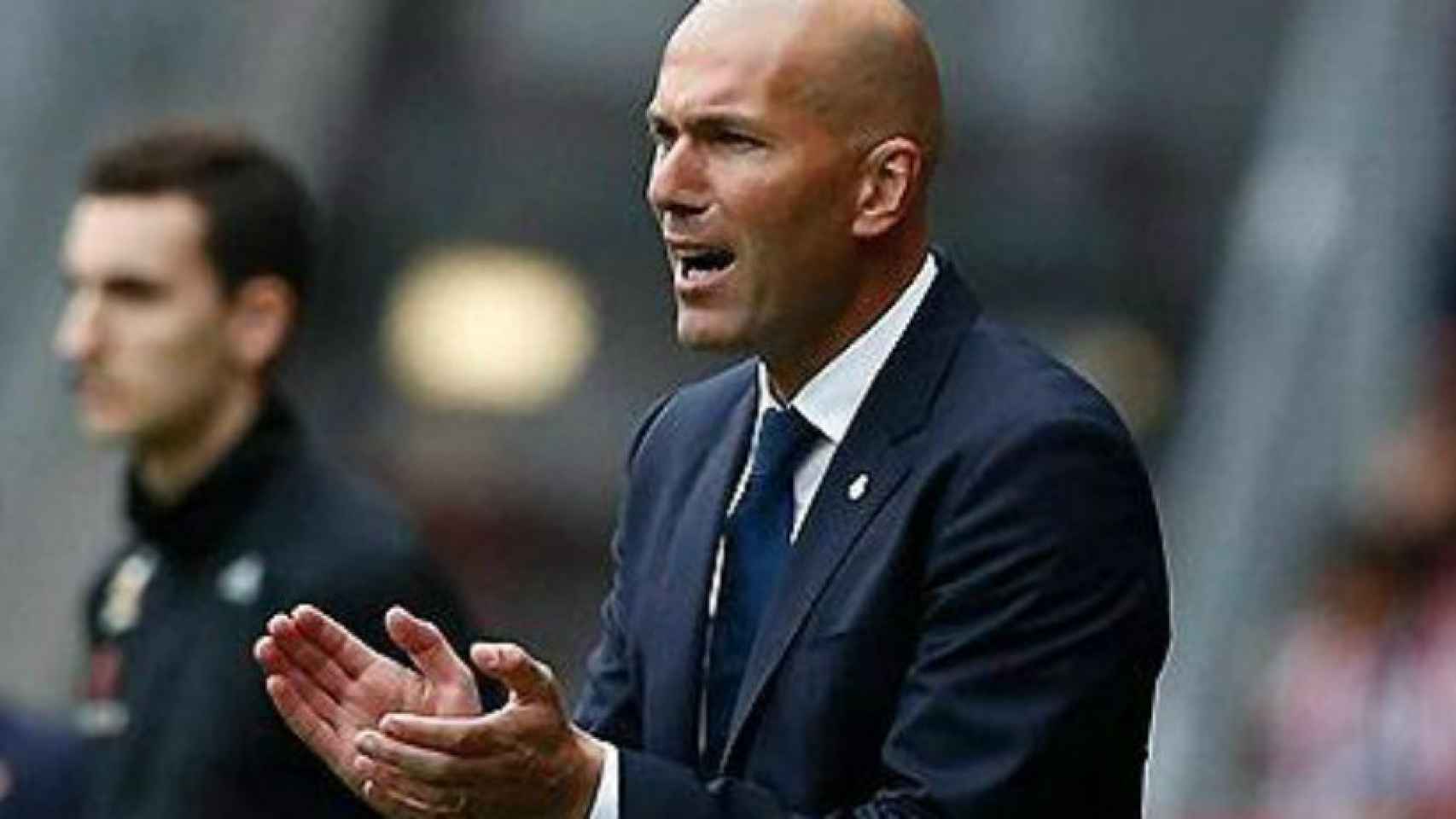 Zidane, en El Molinón