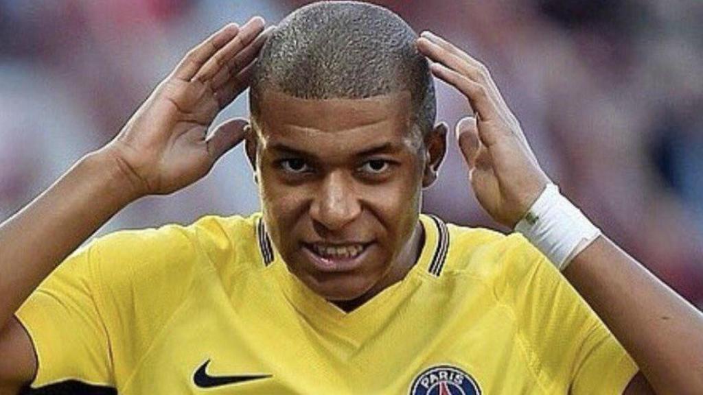 Mbappé, en un partido con el PSG. Foto: Twitter (@KMbappe)