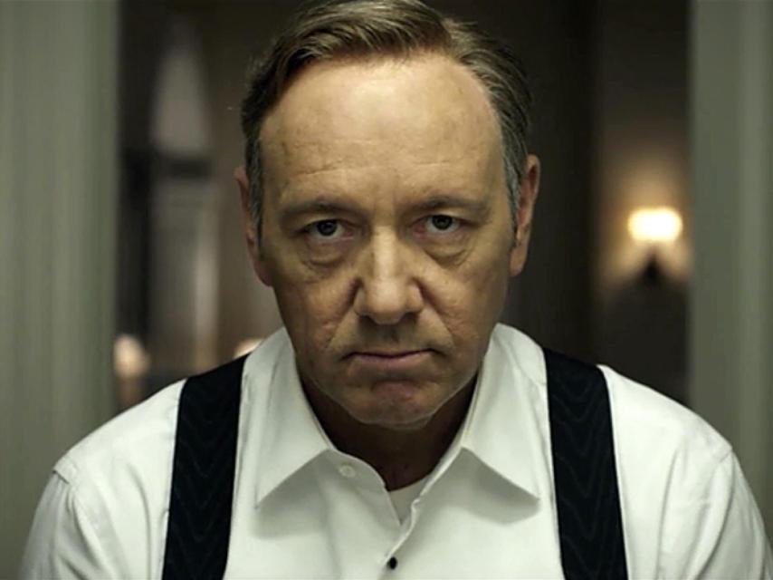 Kevin Spacey como el presidente Frank Underwood.