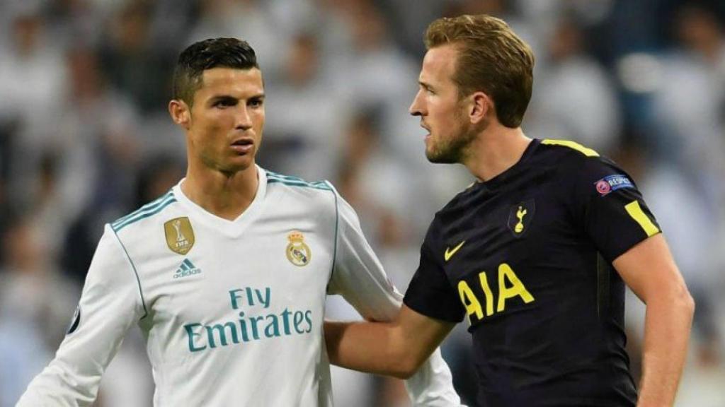 Cristiano y Kane. Foto Twitter (@Spurs_ES)