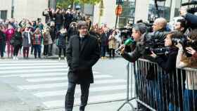 Carles Puigdemont, en Bruselas (Bélgica) este martes