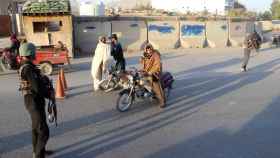 Funcionarios de seguridad en Kandahar, Afganistán,