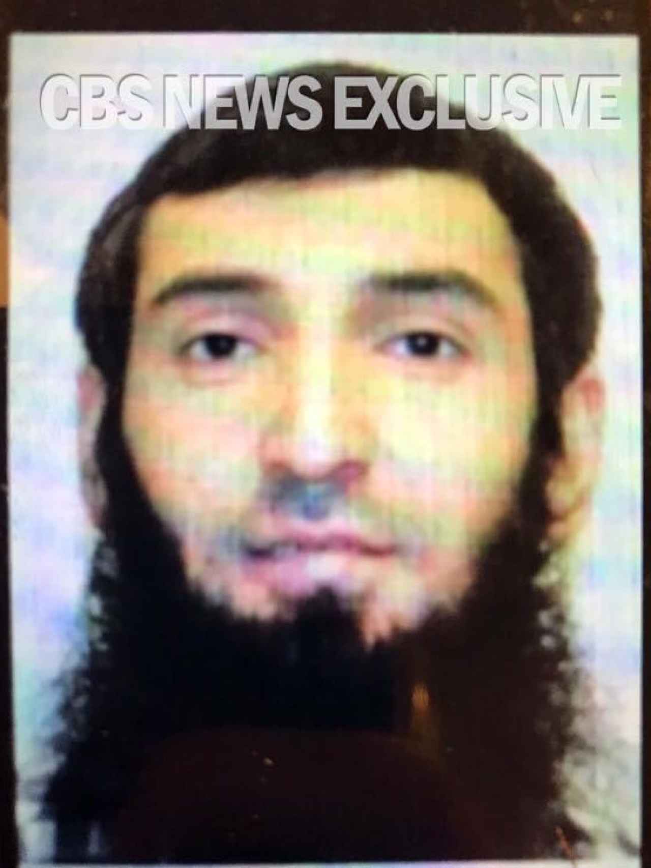 Imagen del terrorista de Nueva York difundida por la CBS.