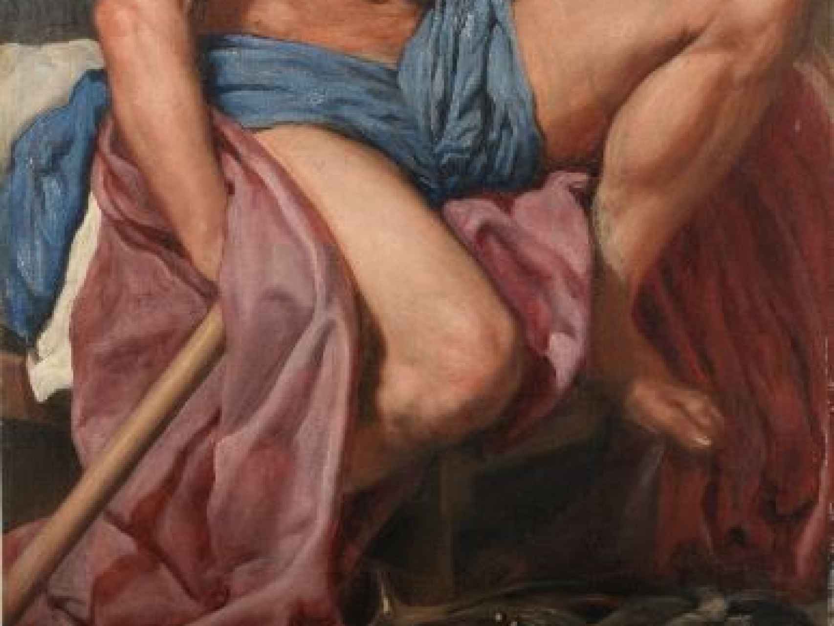 Mitad inferior de la figura de Marte, de Velázquez.