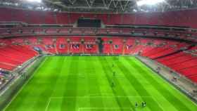 Wembley estadio. Foto Twitter (@wembleystadium)