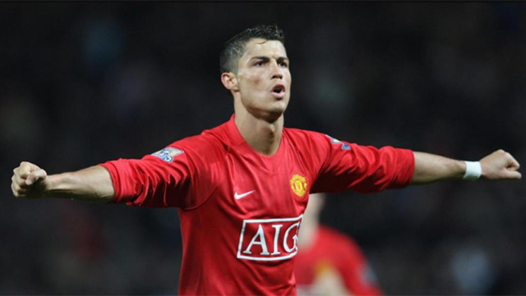 Cristiano, en un partido con el Manchester United. Foto: manutd.com