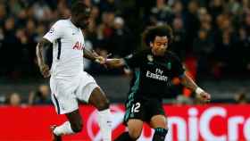 Marcelo se va del rival en Wembley