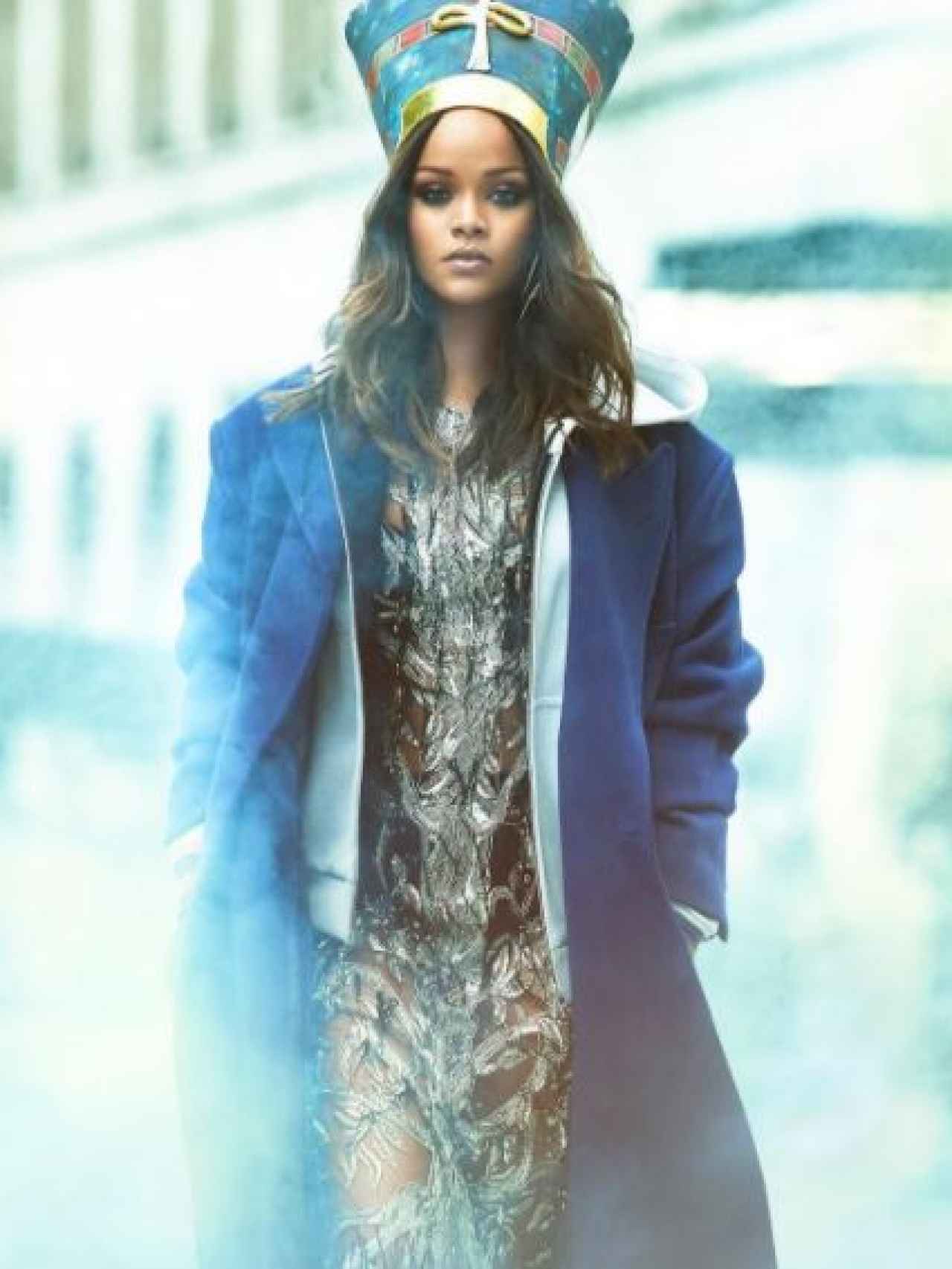 Rihanna en el reportaje de la revista Vogue.