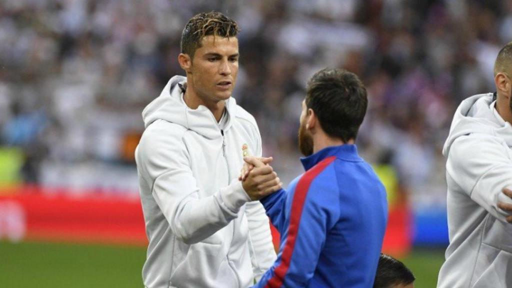 Cristiano y Messi en un Clasico. Foto. Twitter (@LaLiga)