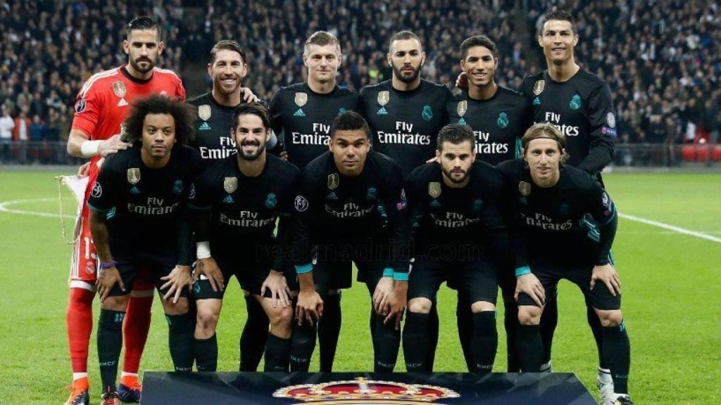 Once del Real Madrid contra el Tottenham