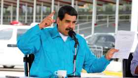 El presidente de Venezuela, durante el anuncio.